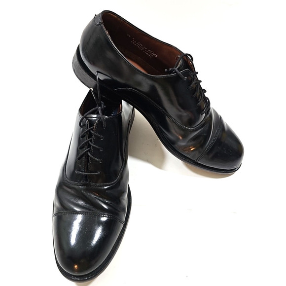 Bostonian Classics~ Men's Size 9.5W~ Black Leather Oxford Shoes. - Picture 1 of 15